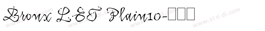 Bronx LET Plain10字体转换